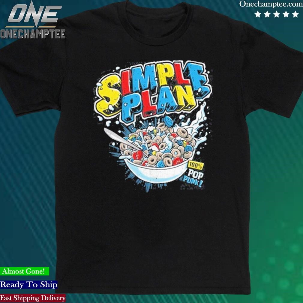 Official simple Plan Band Cereal T-Shirt