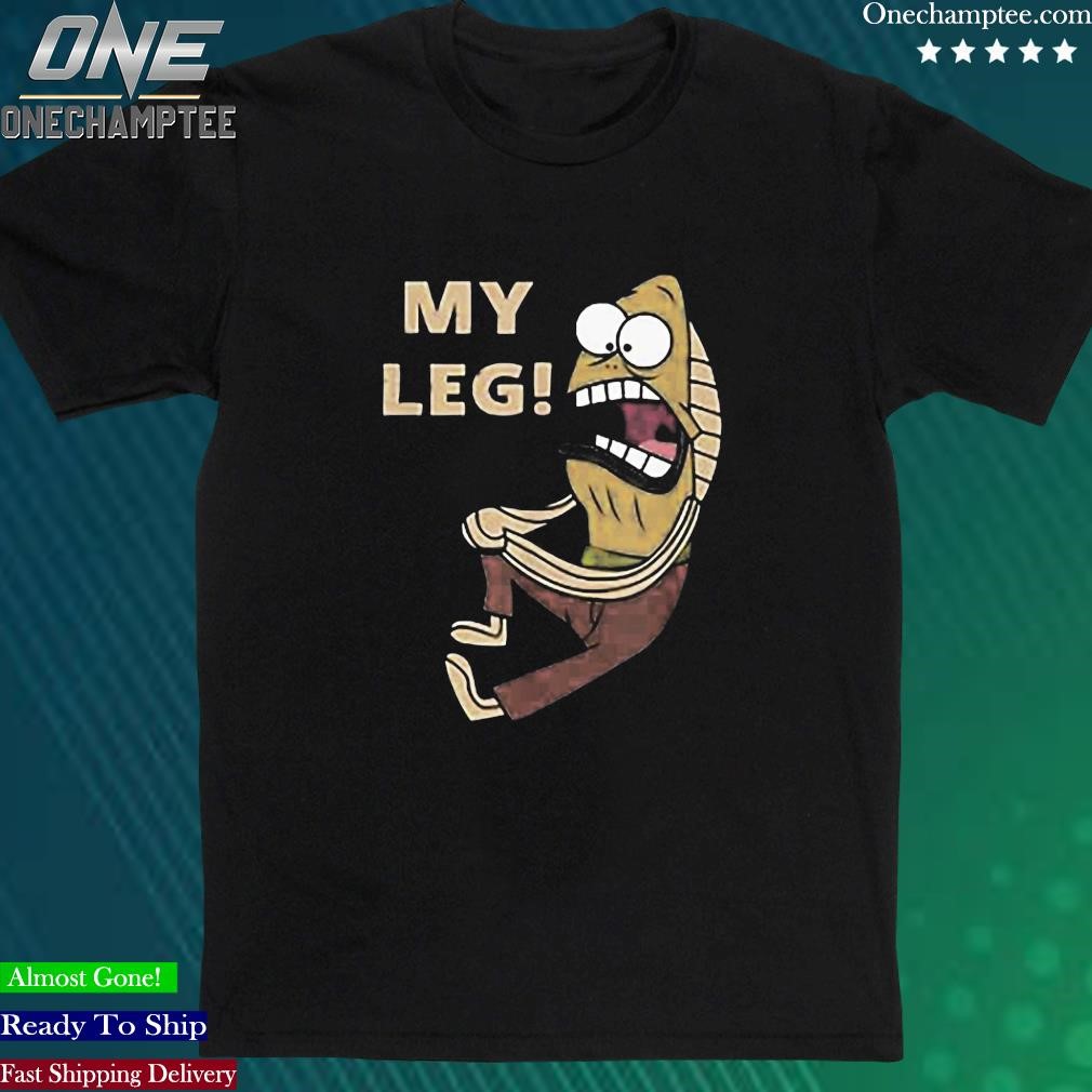 Official spongebob Squarepants Fred The Fish My Leg T-Shirt