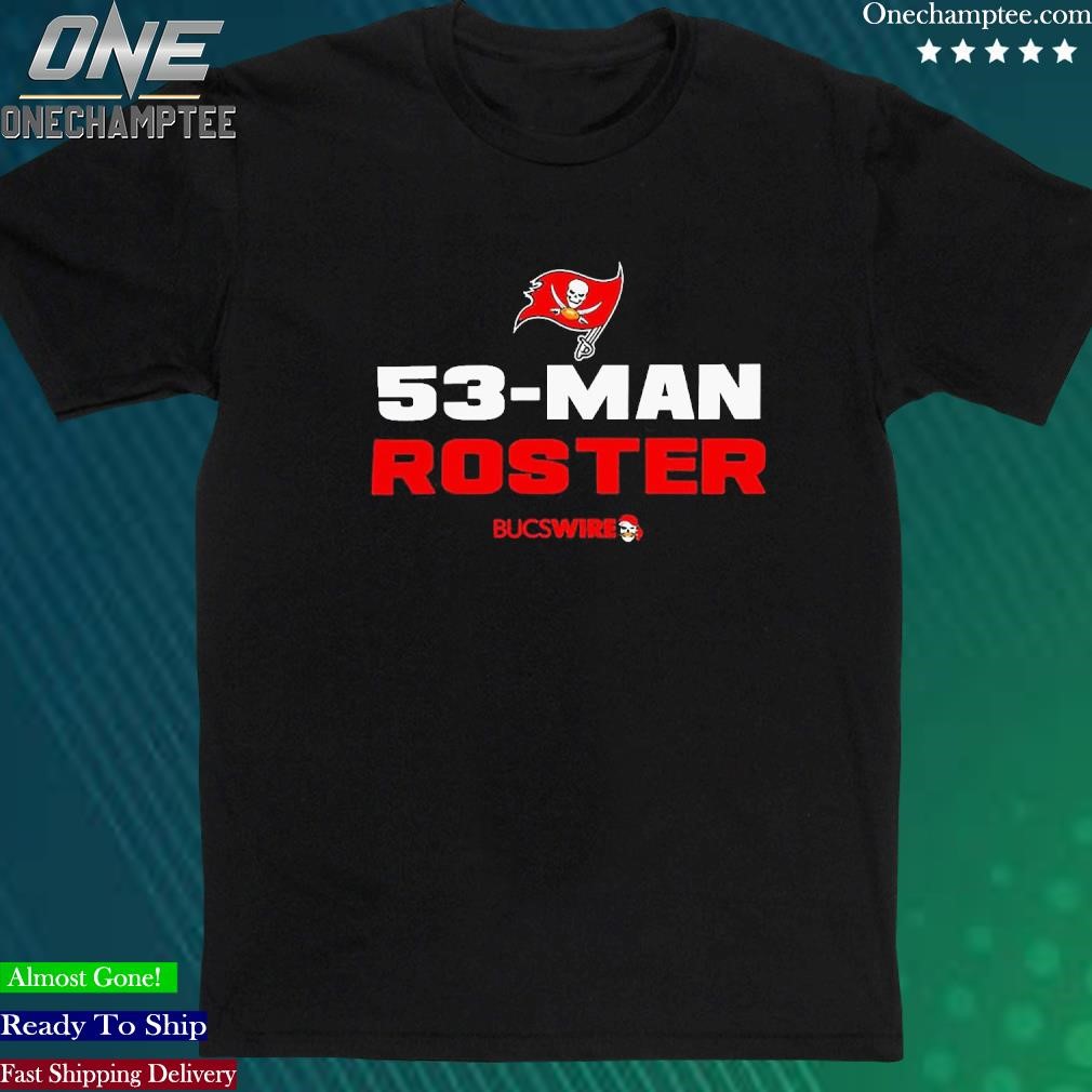 Official tampa Bay Buccaneers 53-Man Roster Shirt