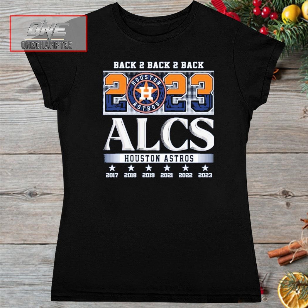 Official back 2 Back 2 Back 2023 ALCS Houston Astros Unisex T