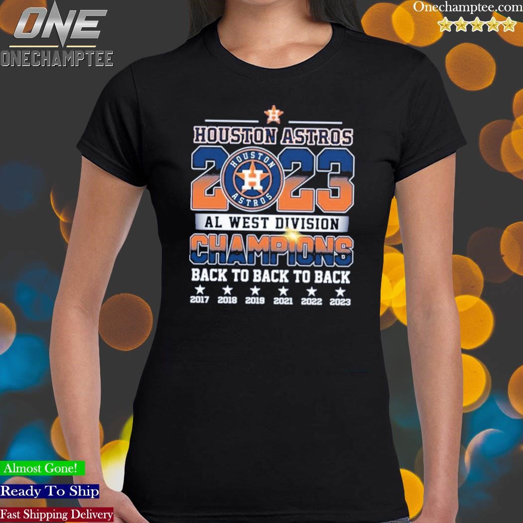 Official houston Astros AL West Division Champions Back To Back To Back T- Shirt, hoodie, sweatshirt for men and women