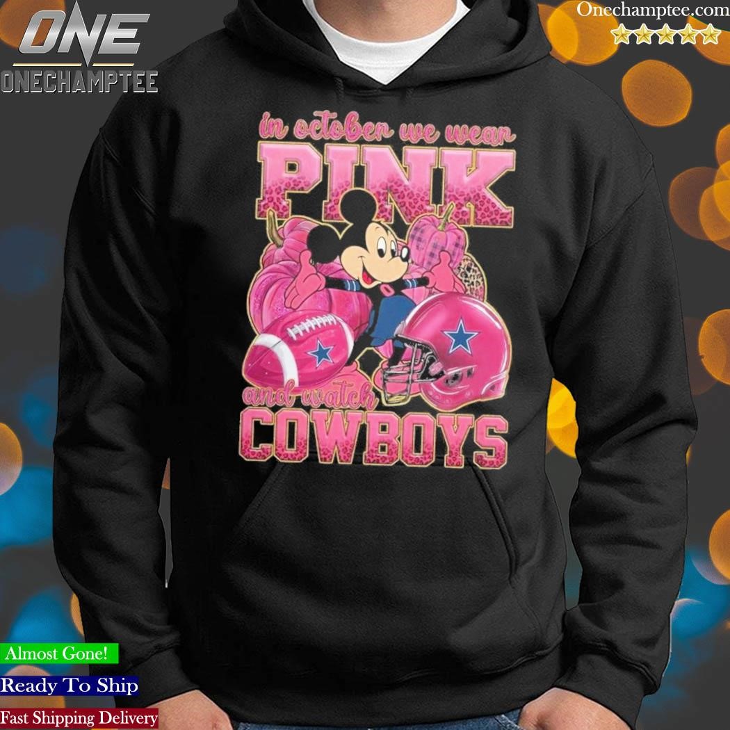 Dallas Cowboys breast cancer in October we wear pink and watch