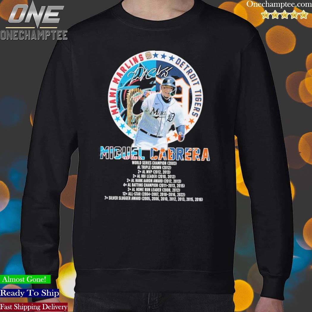 Official miguel Cabrera Detroit Tigers And Florida Marlins T Shirt, hoodie,  sweatshirt for men and women