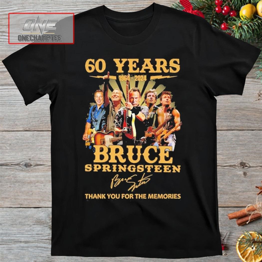 60 Years 1964 – 2024 Bruce Springsteen Thank You For The Memories Shirt