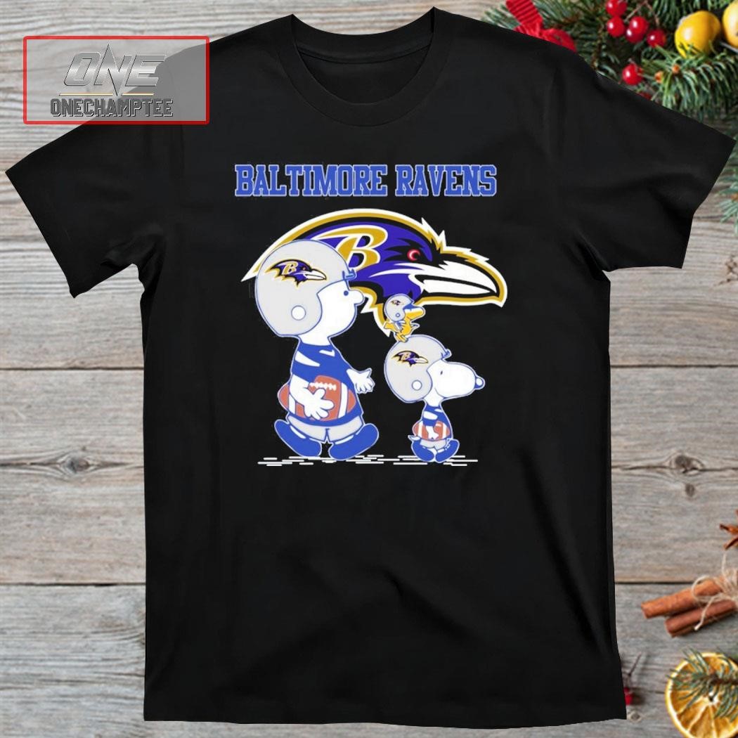 Baltimore Ravens Snoopy Play Soccer Shirt