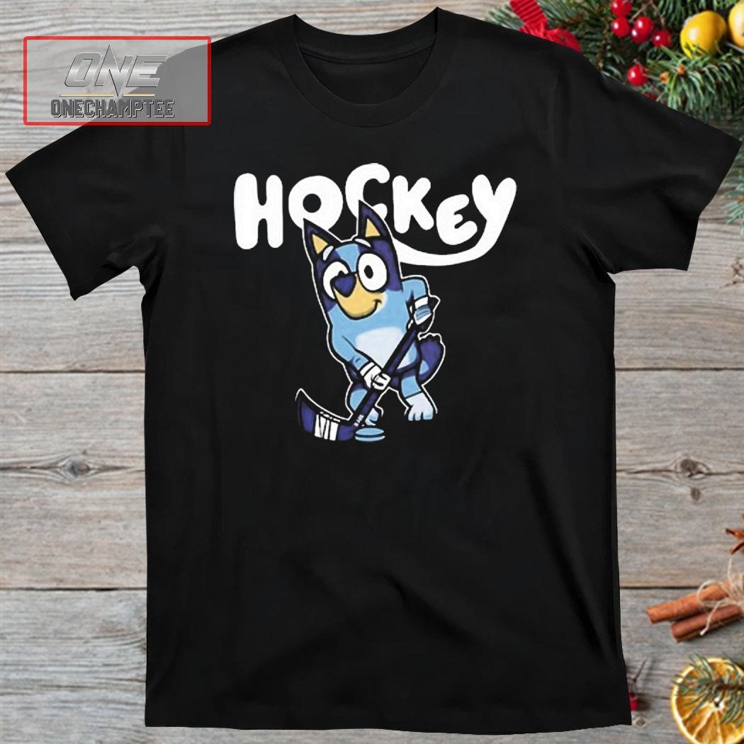 Bring Hockey Back Bluey Dog Hockey Shirt