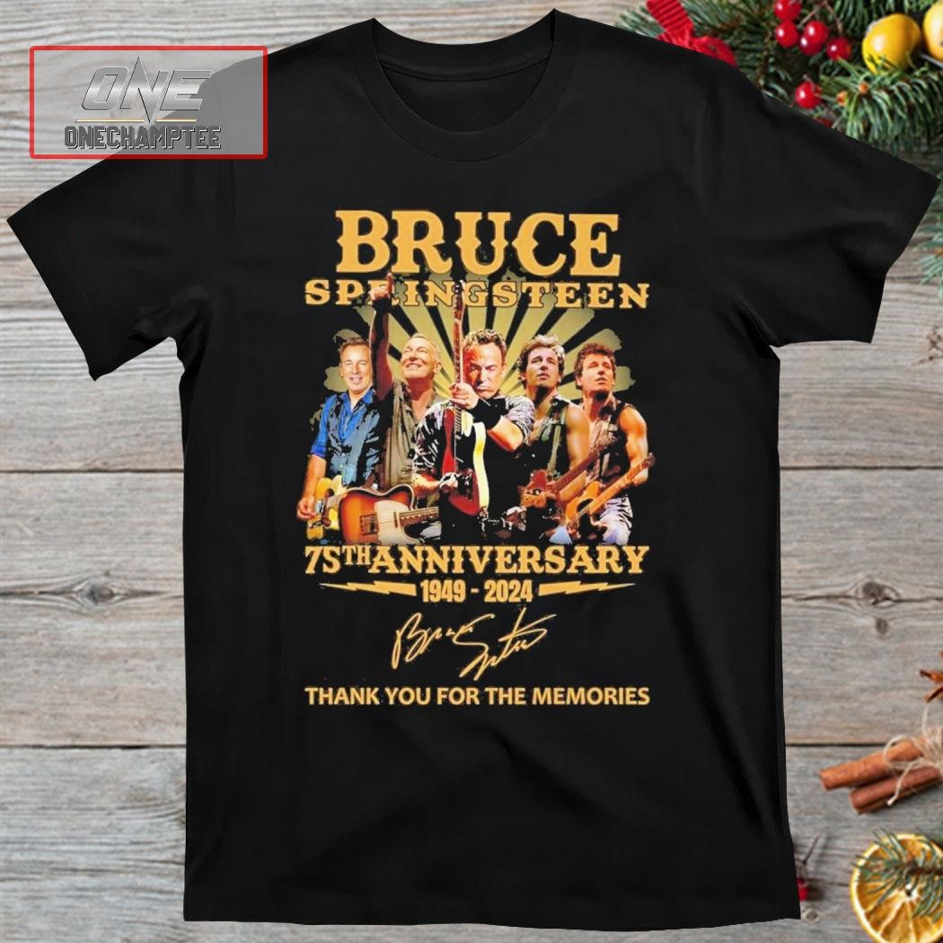 Bruce Springsteen 75th Anniversary 1949 – 2024 Thank You For The Memories Shirt