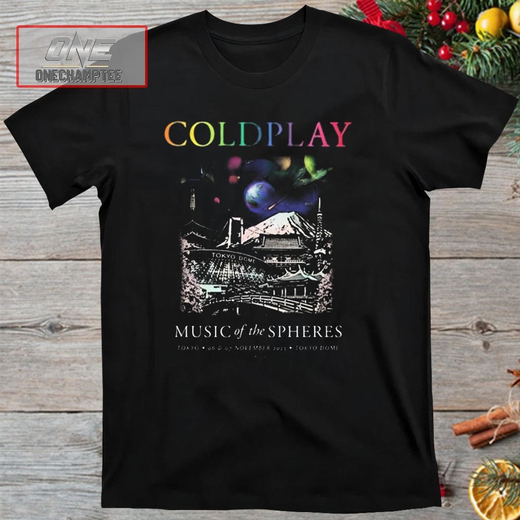 Coldplay Music Of The Spheres World Tour Tokyo Dome Tokyo Nov 06 & 07 2023 Shirt