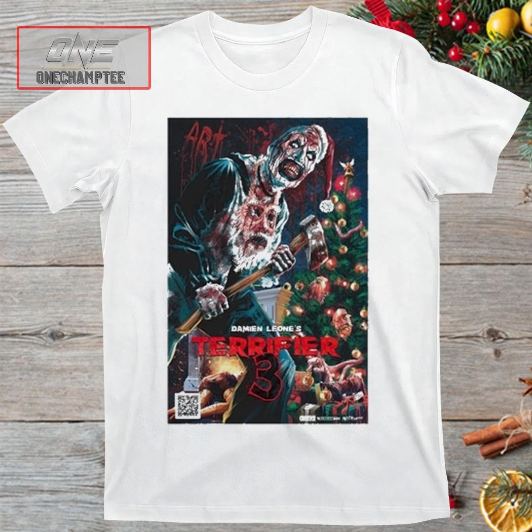 Damien Leone's Terrifier 3 Christmas Poster Shirt