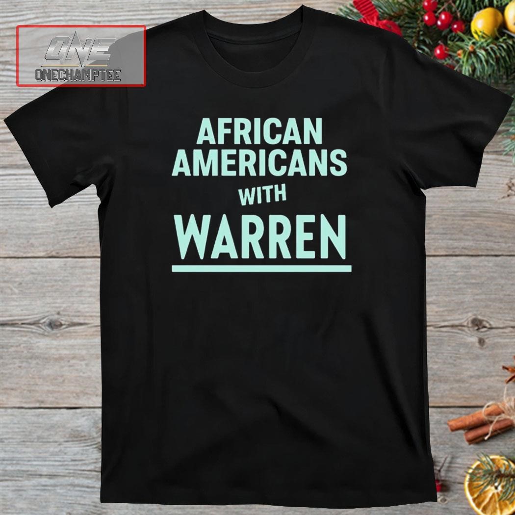 Elizabethwarren African Americans With Warren Shirt