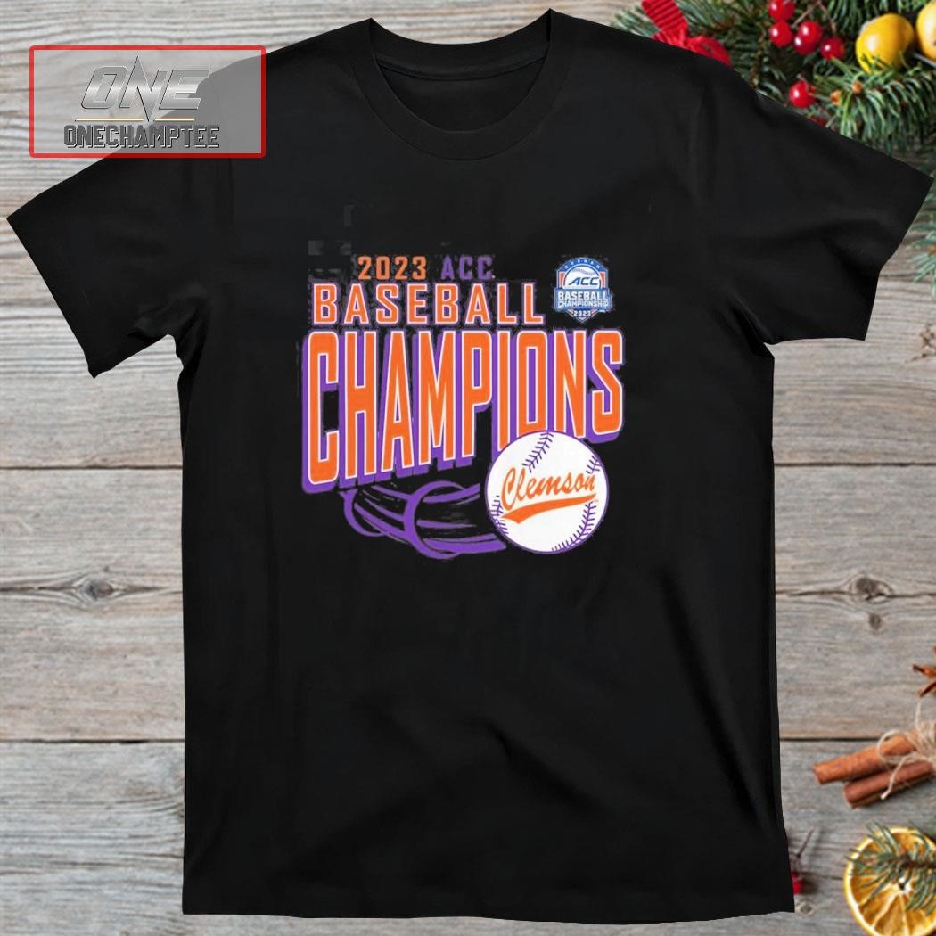 Fanatics Branded Clemson Tigers 2023 ACC Baseball Conference Tournament Champions Shirt