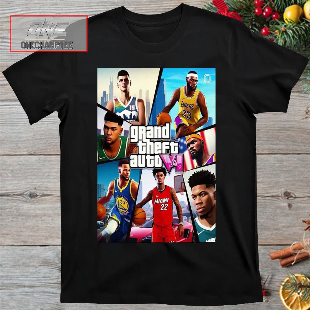 Grand Theft Auto VI NBA Version Home Decor Poster Shirt