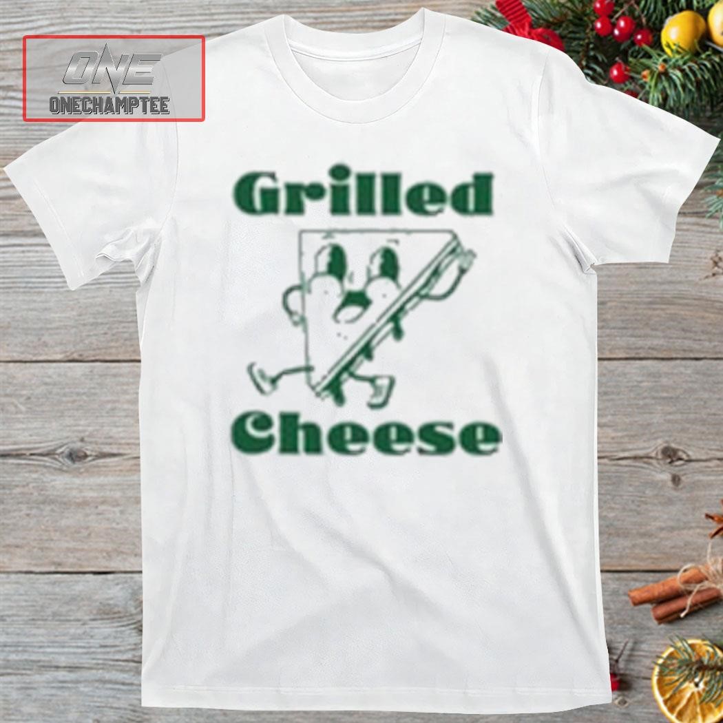 Grilled Cheese It Ain't Easy Being Cheesy Logo Shirt
