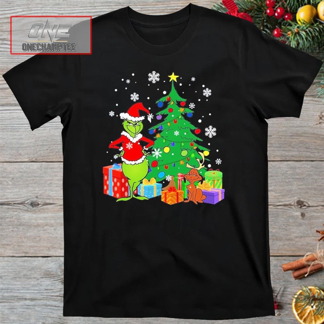 Grinch and Tree Christmas Shirt