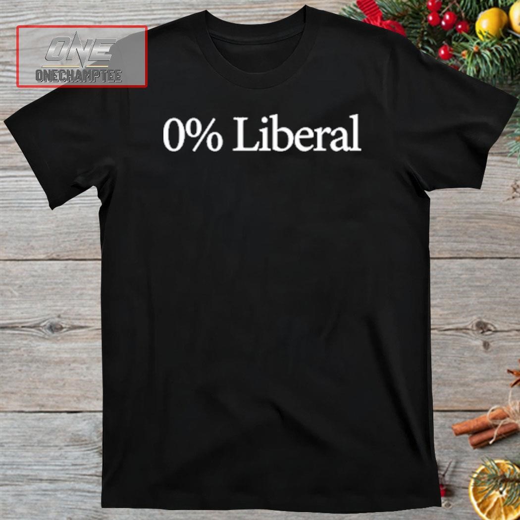 Gunther Eagleman Wearing O% Liberal Shirt