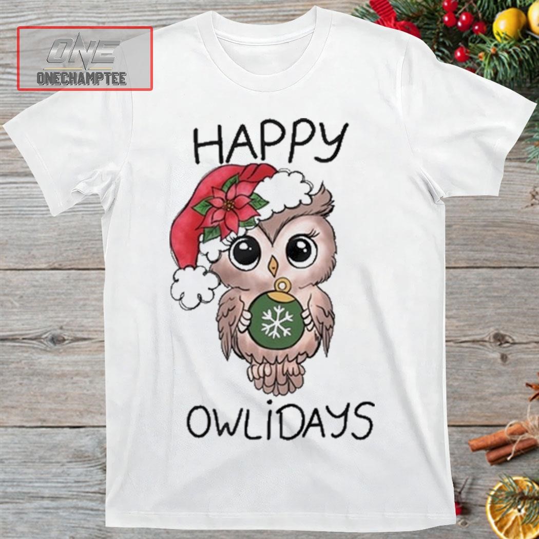 Happy Owlidays Christmas Shirt