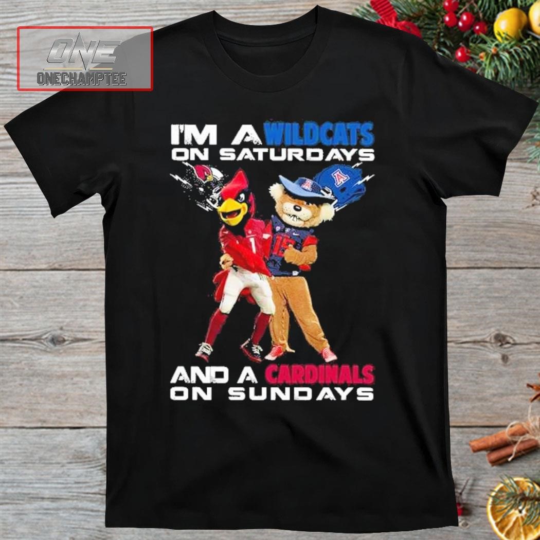 I’m A Wildcats On Saturdays And A Cardinals On Sundays Shirt