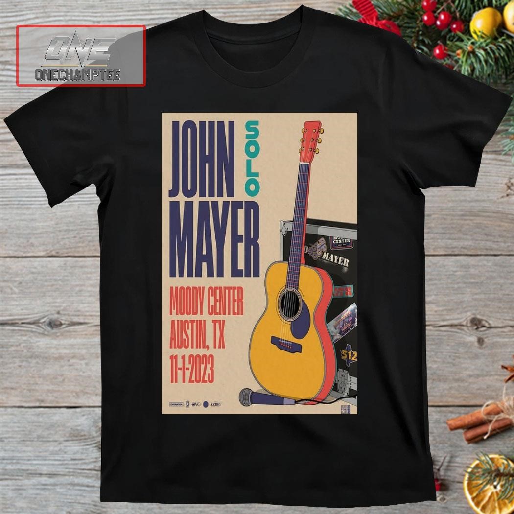 John Mayer November 1, 2023 Moody Center Austin, TX Poster Shirt