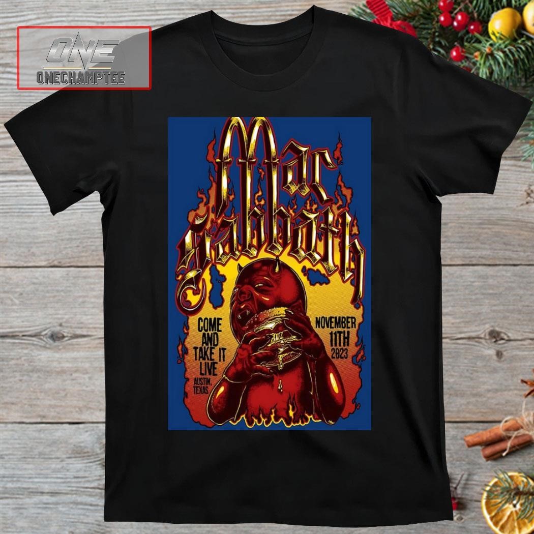 Mac Sabbath Tour 2023 Austin, TX Poster Shirt