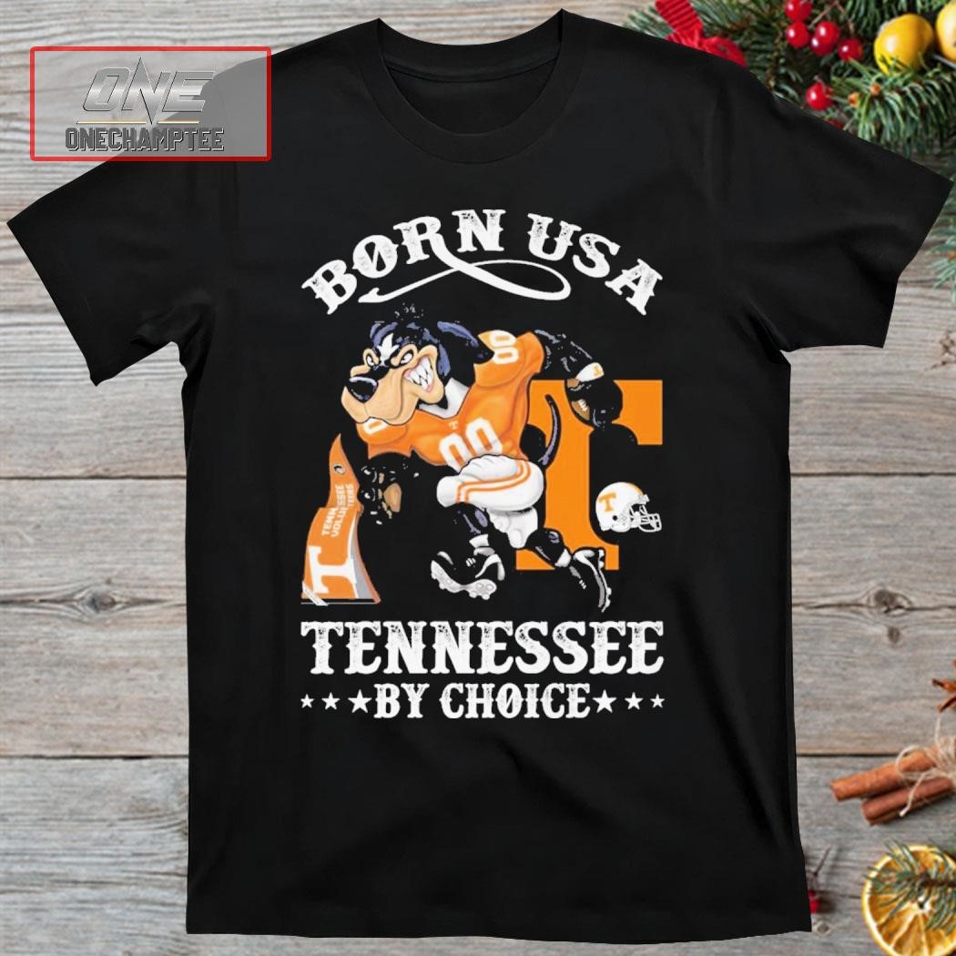 Mascot Tennessee Volunteers Born USA Tennessee By Choise Shirt