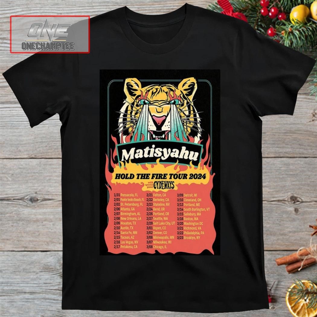 Matisyahu Hold The Fire 2024 Tour Poster Shirt
