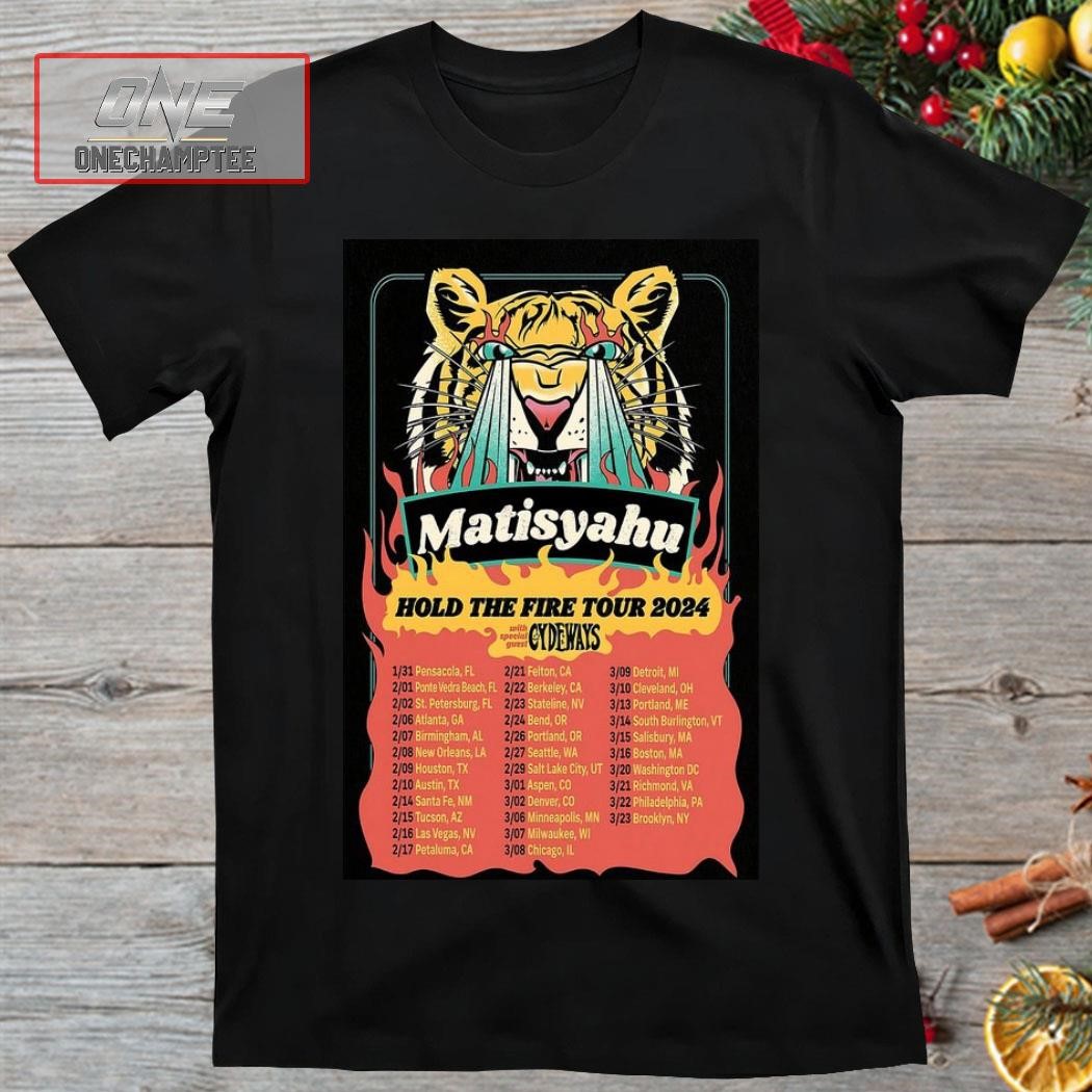 Matisyahu Hold The Fire Tour 2024 Poster Shirt