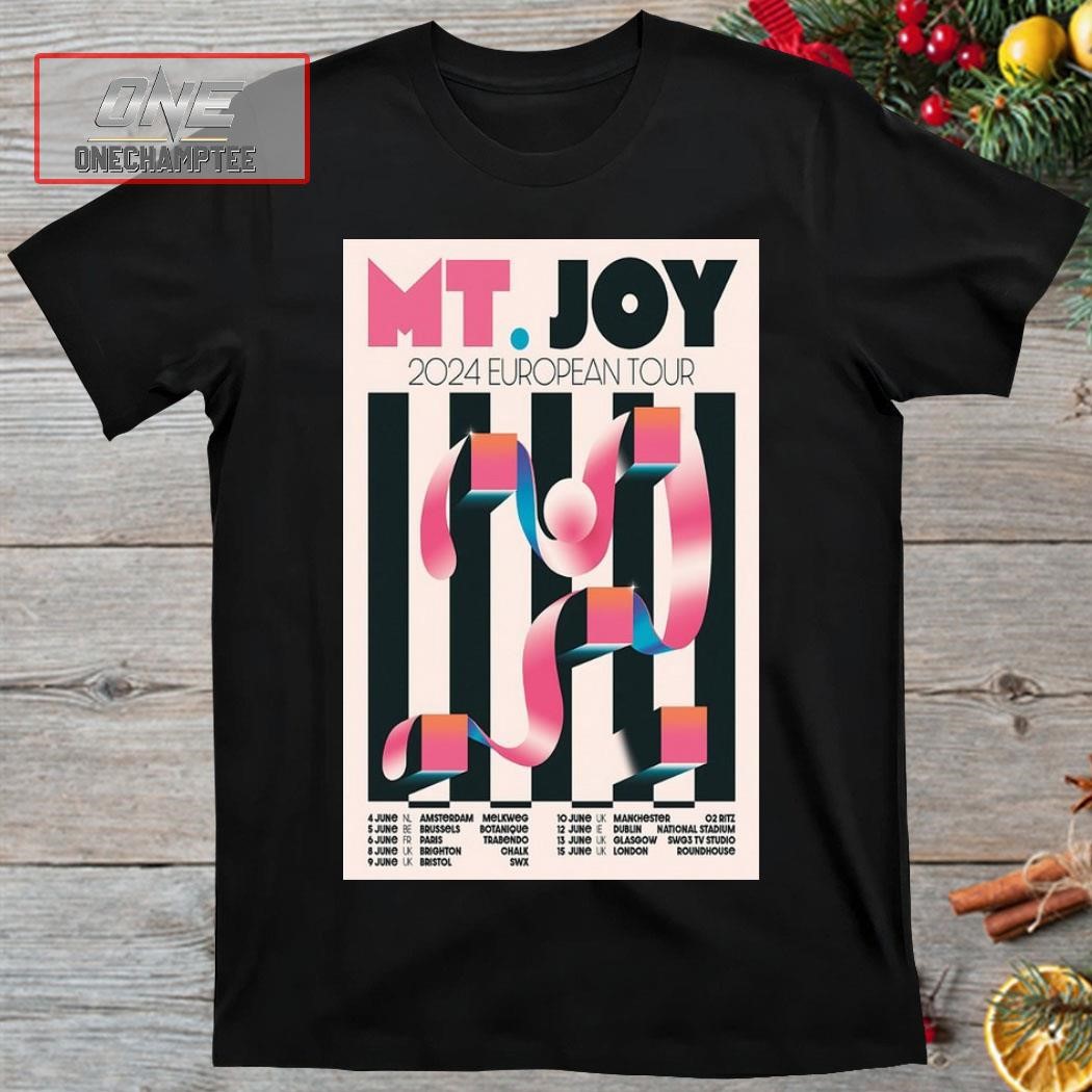 Mt.Joy Europe 2024 Tour Poster Shirt
