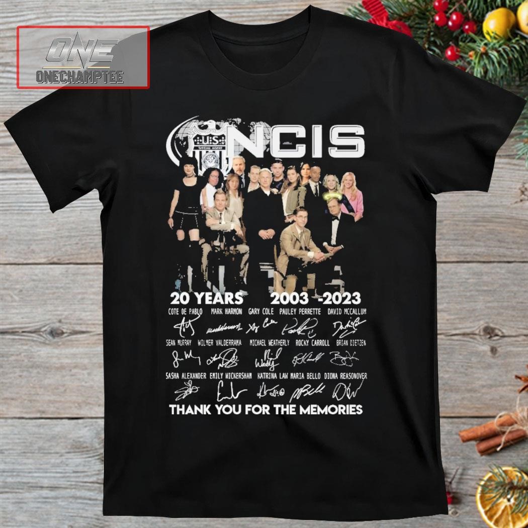 NCIS 20 Years 2003-2023 Thank You For The Memories Shirt