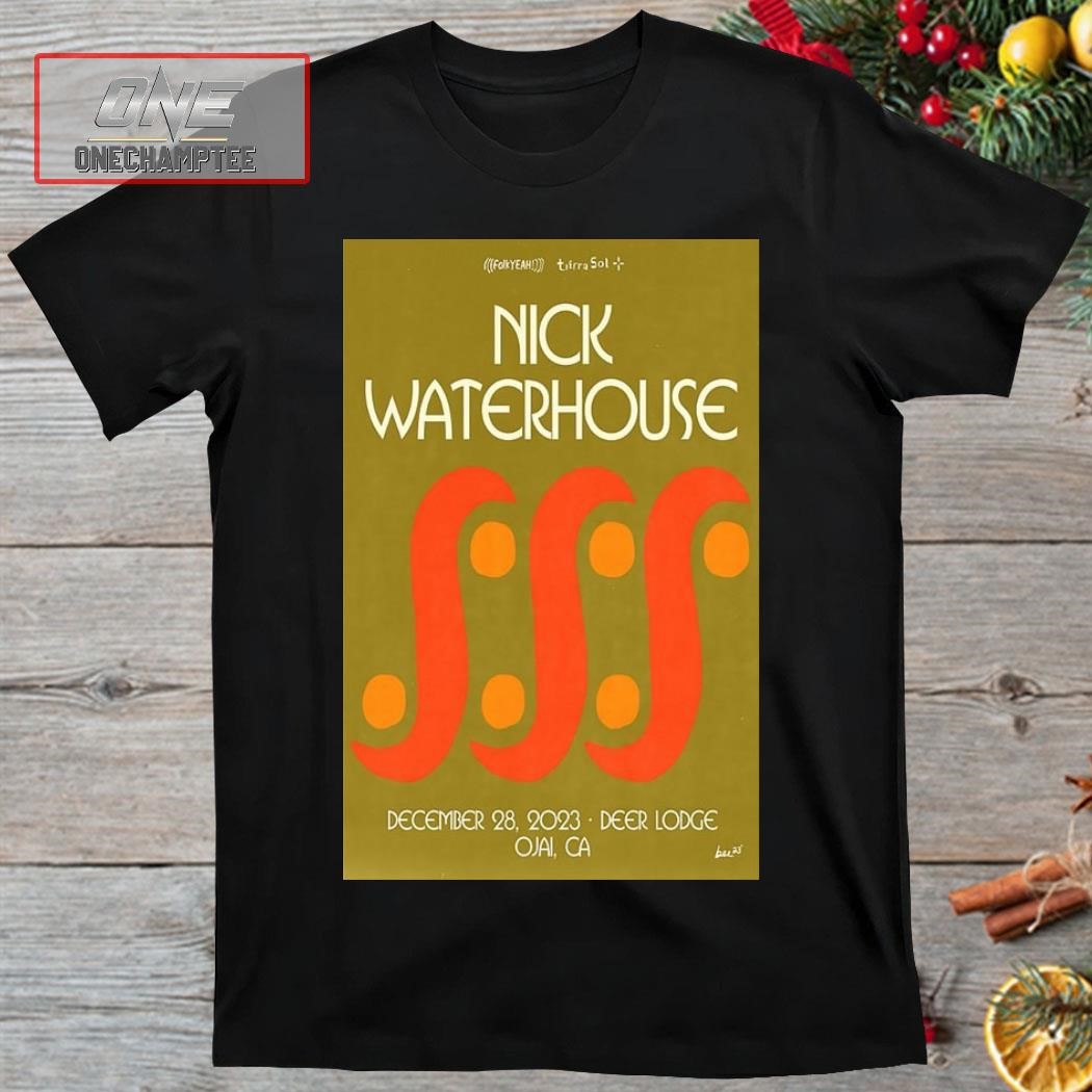 Nick Waterhouse Deer Lodge Ojai, CA December Tour 2023 Poster Shirt