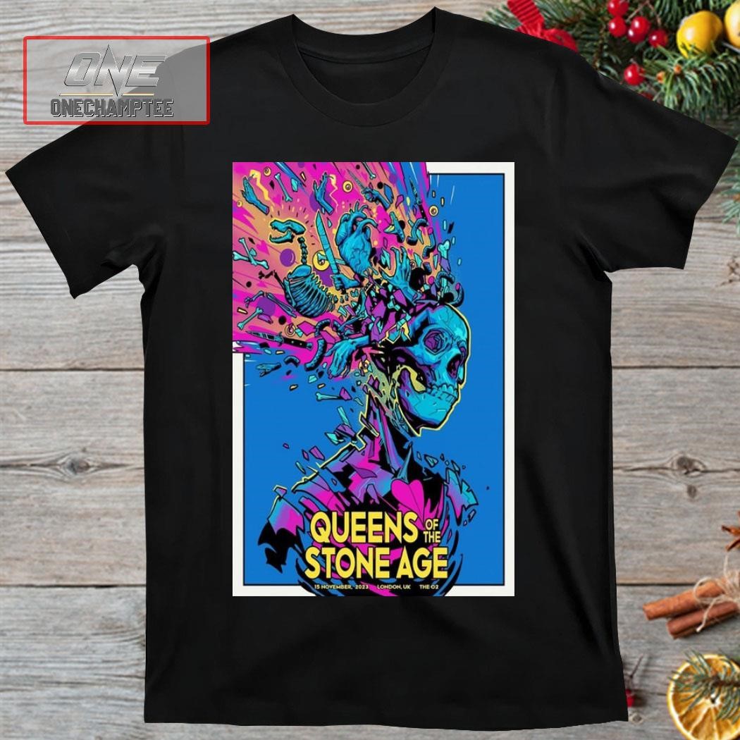 Queens Of The Stone Age The O2 London, UK November 2023 Poster Shirt