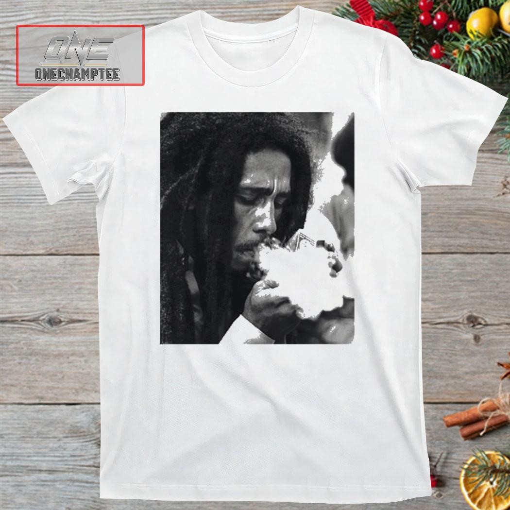 Rui Hachimura Wearing Bob Marley Smoking Cigarette Shirt