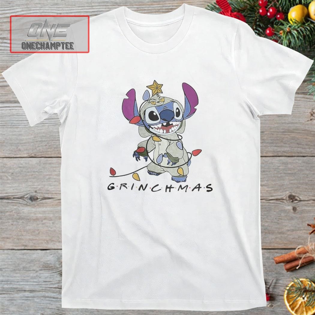 Stitch Cosplay Grinch Christmas Shirt