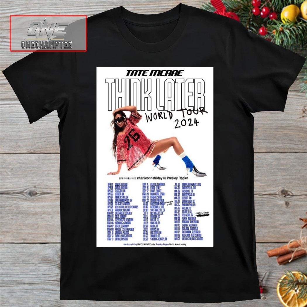 Tate McRae Tours And Events 2024 Poster Shirt