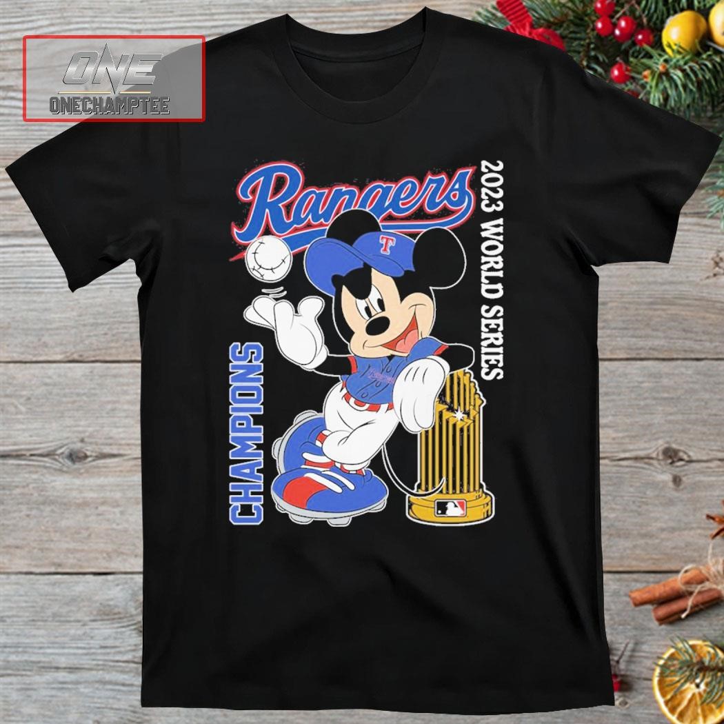 Texas Rangers MLB 2023 World Series Champions Mickey Mouse Shirt