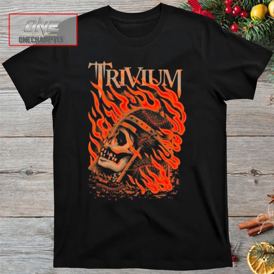 Trivium Flaming Skull Shirt
