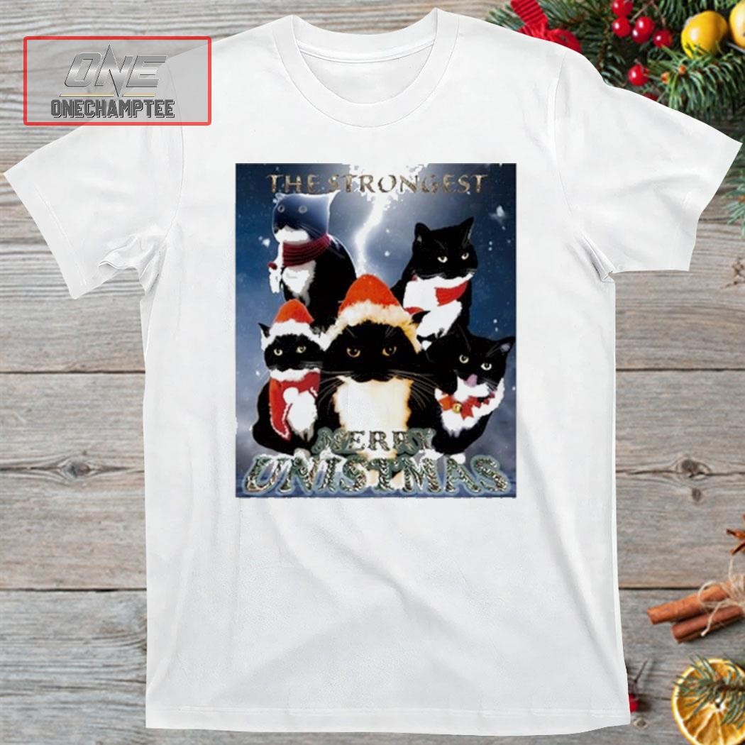 Unicouniuni Cat The Strongest Merry Unistmas Shirt
