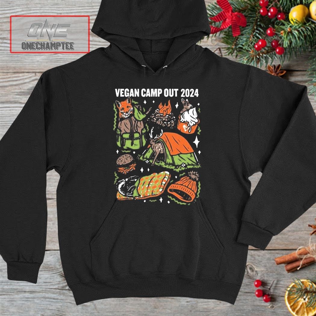 Vegan Camp Out 2024 Shirt hoodie