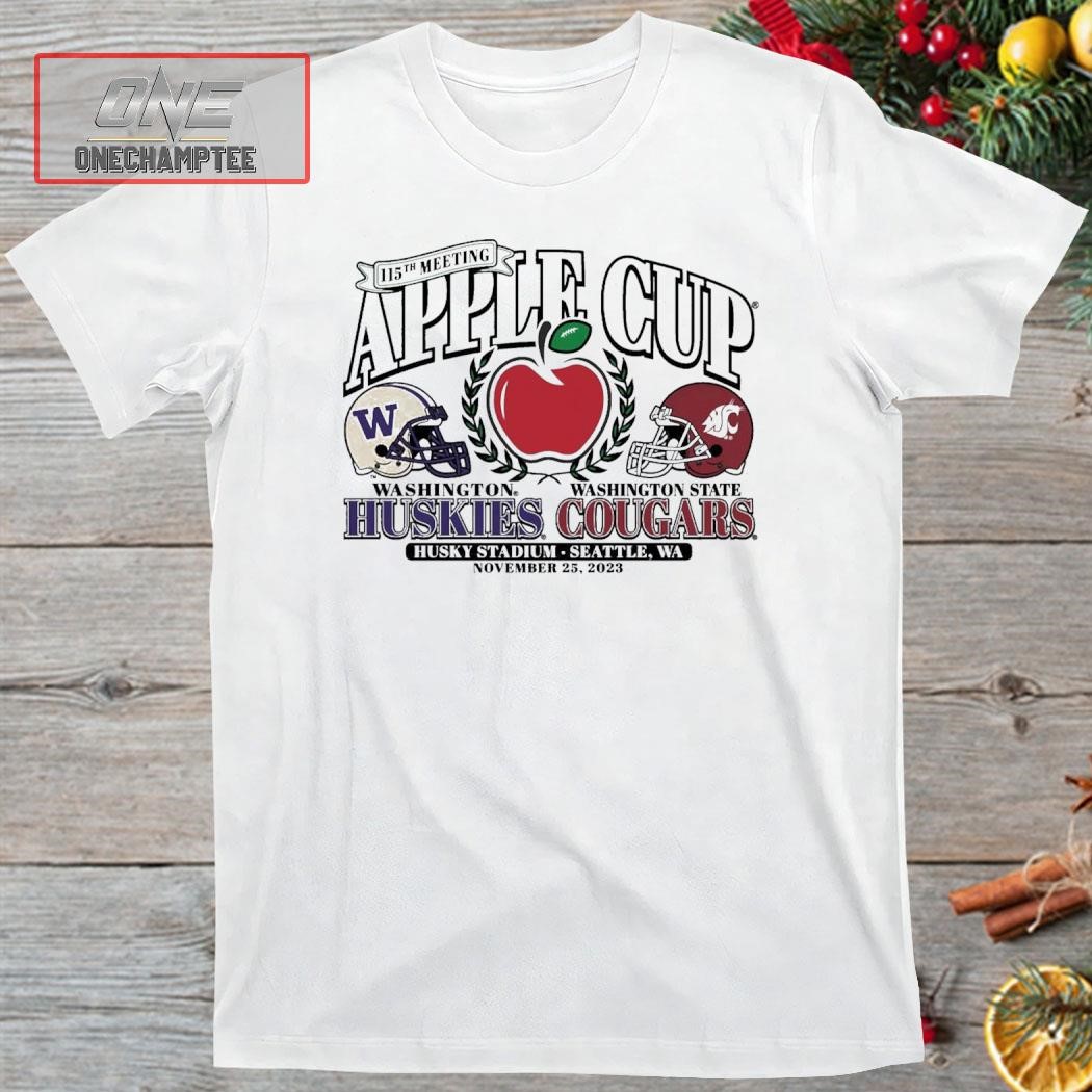 Washington Huskies Vs Washington State Cougars 2023 Apple Cup Matchup Shirt
