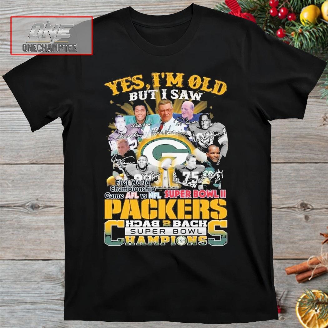 Yes I Am Old But I Saw Packers Back 2 Back Superbowl Champions First World Championship Game AFL Vs NFL Superbowl II