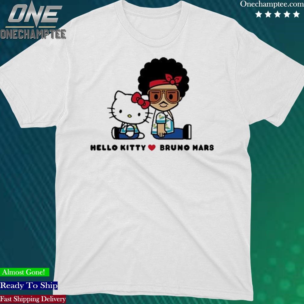 売れ筋ランキングも Mサイズ 白 BRUNO MARS HELLO KITTY Tシャツ 