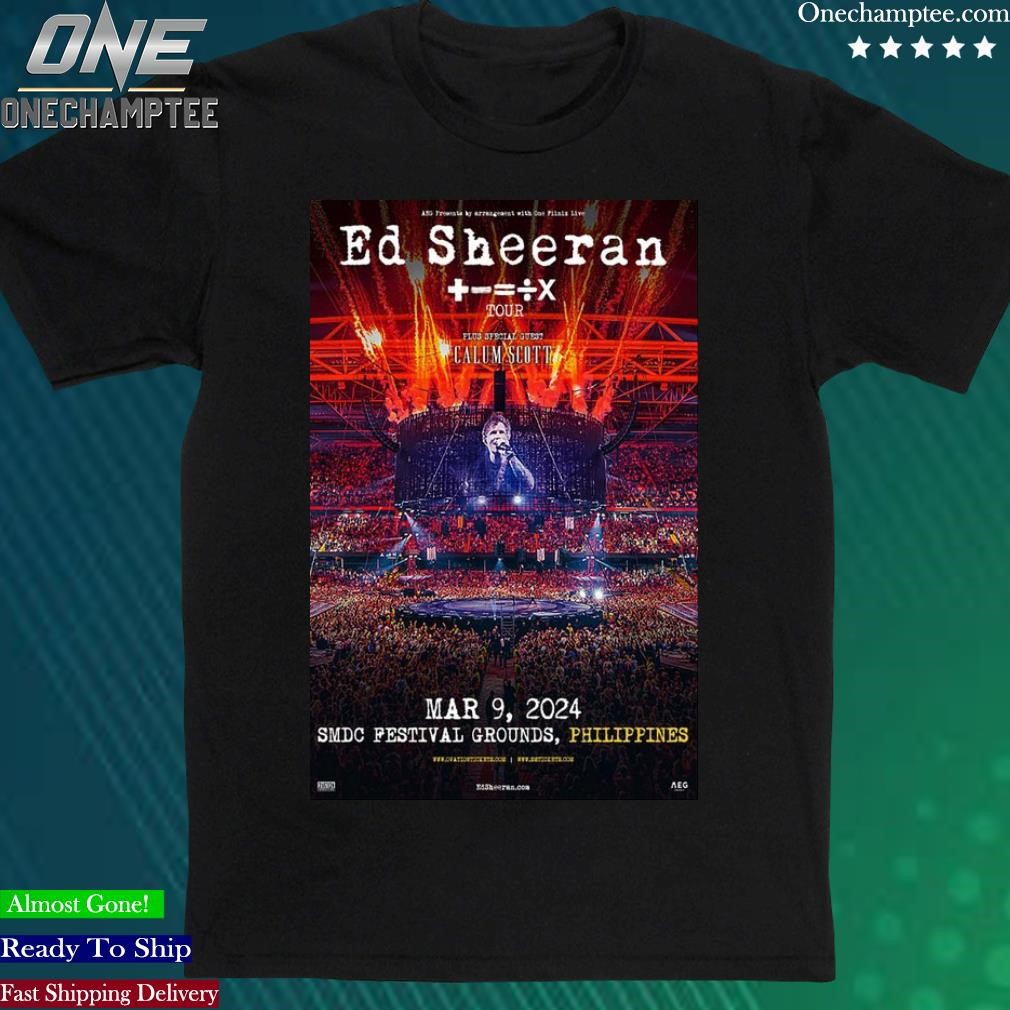 Ed Sheeran SMDC Festival, Philippines Mar 9 2024 Poster Shirt