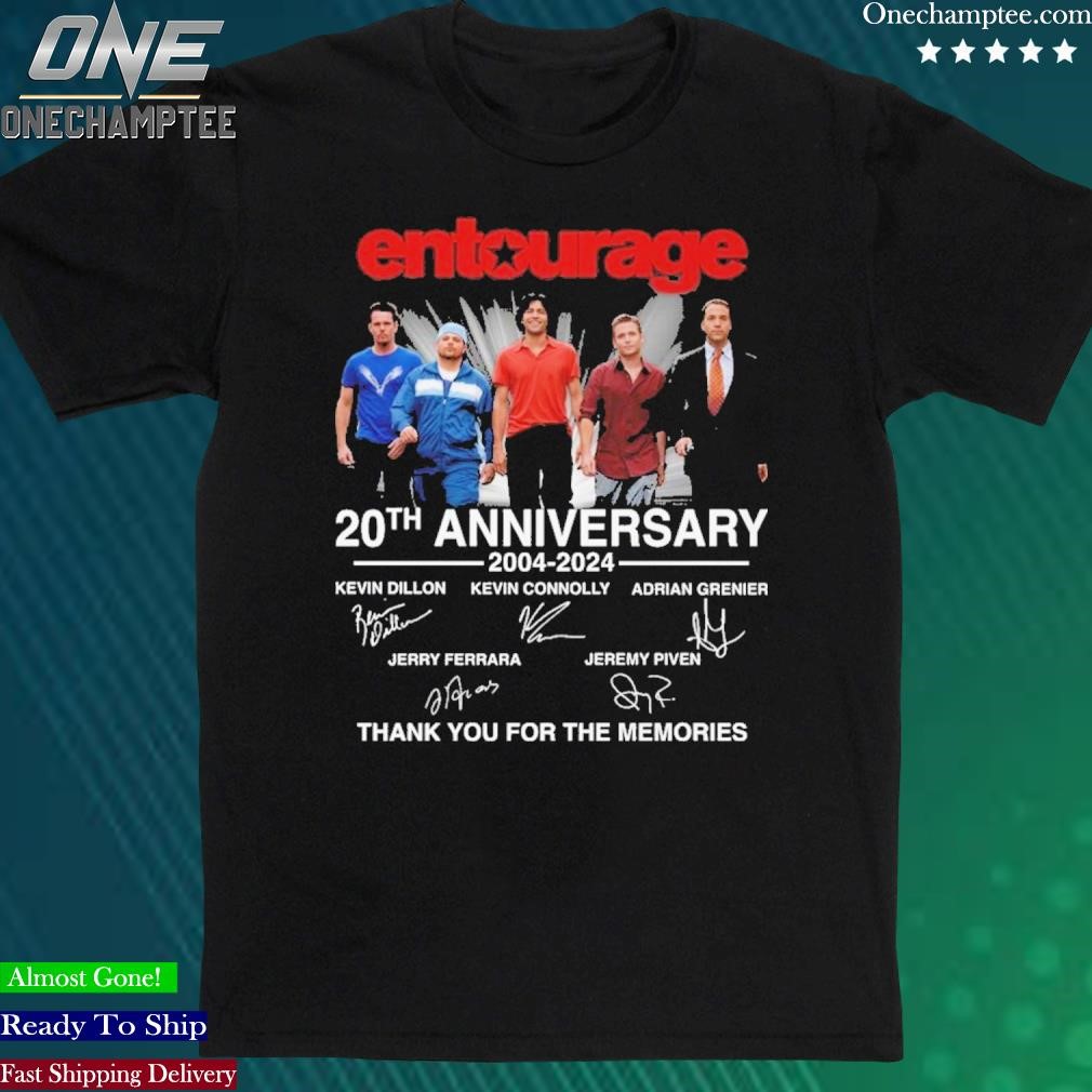 Entourage 20th Anniversary 2004-2024 Signature Thank You For The Memoreis Shirt