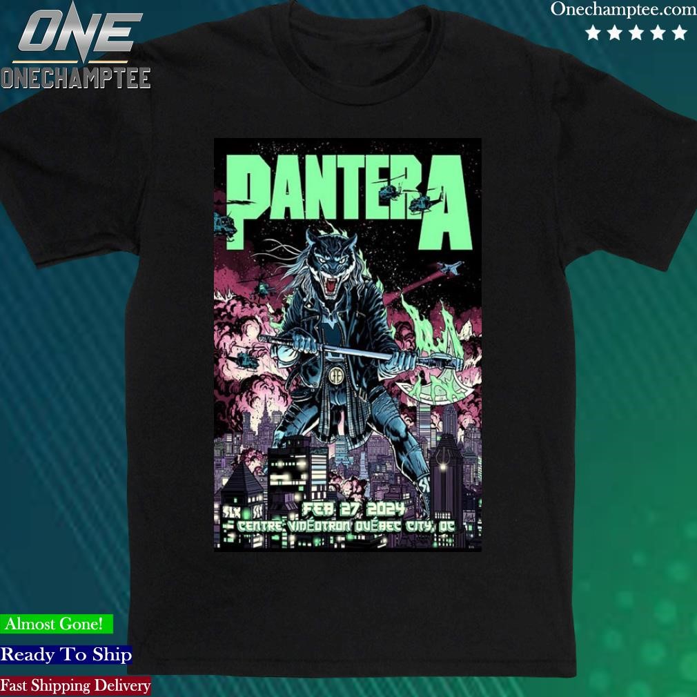 Pantera Quebec, Centre Videotron 27 Feb 2024 Poster Shirt