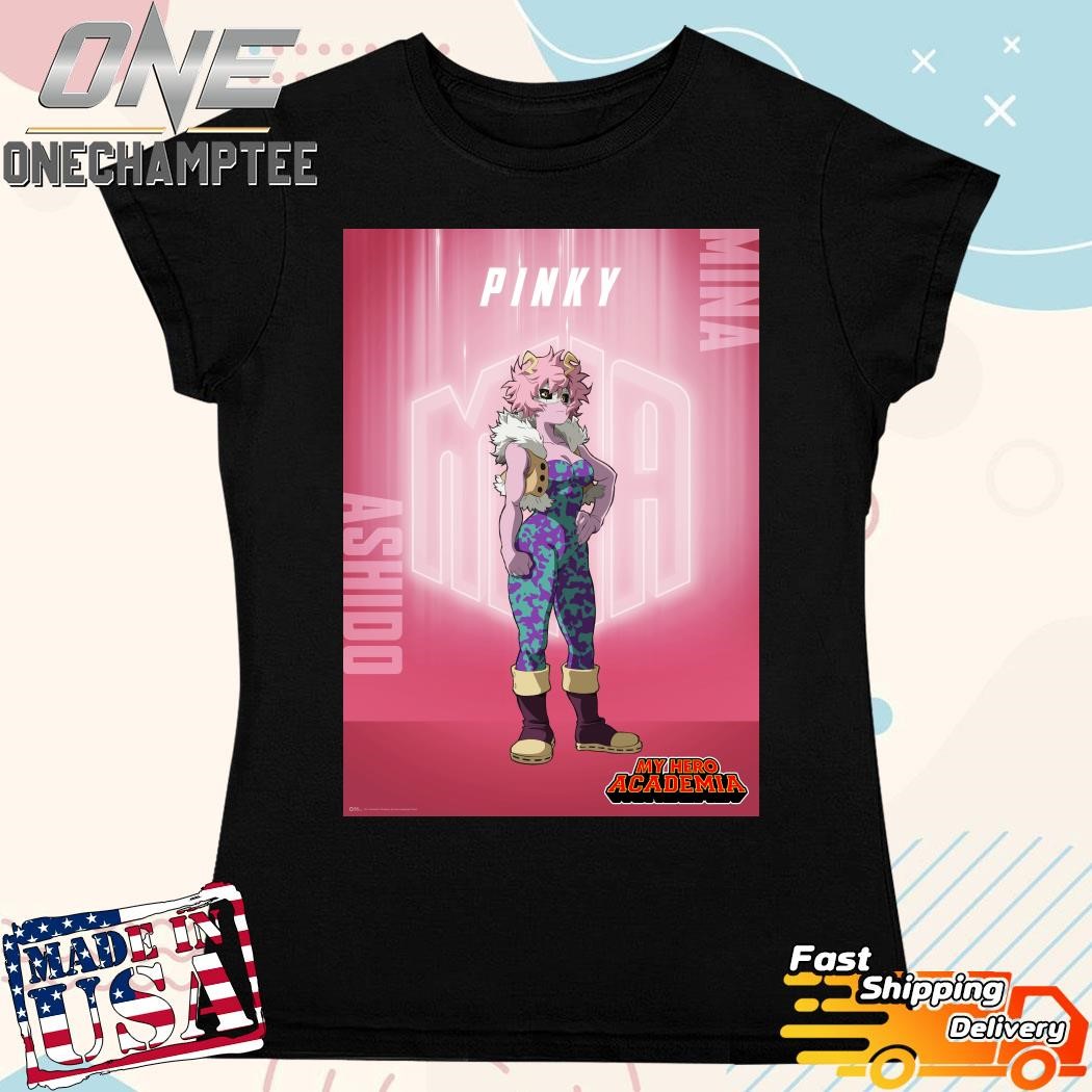 My Hero Academia Season 7 Character Posters Pinky Ashido Mina Poster Shirt,  hoodie, long sleeve tee