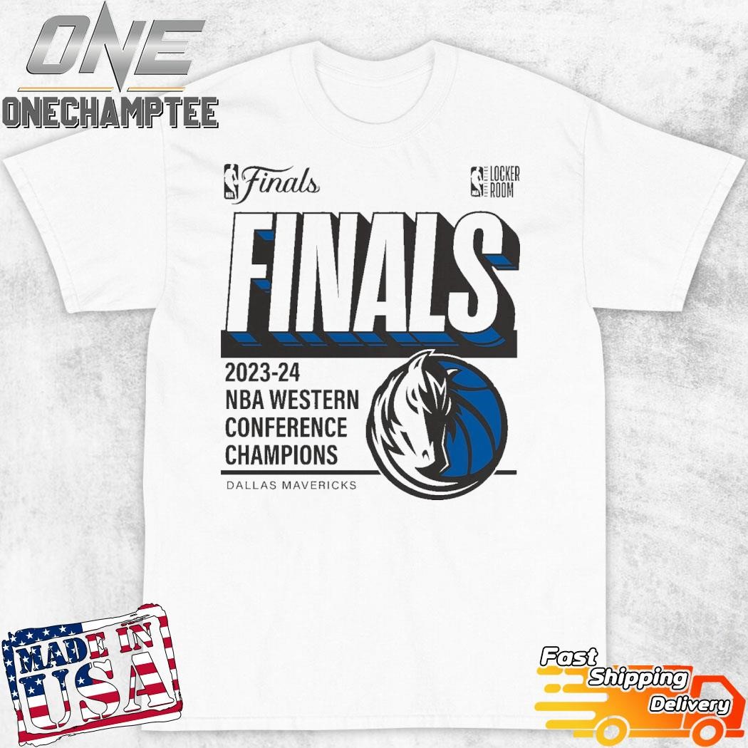 Dallas Mavericks 2024 Western Conference Champions Locker Room Post Up Move T-Shirt