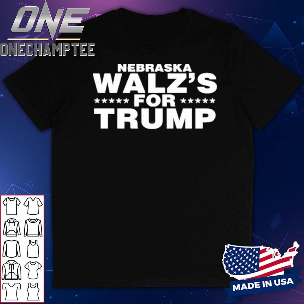 ‪Tim Walz's Family Members Wearing Nebraska Walz's For Trump‬ Shirt