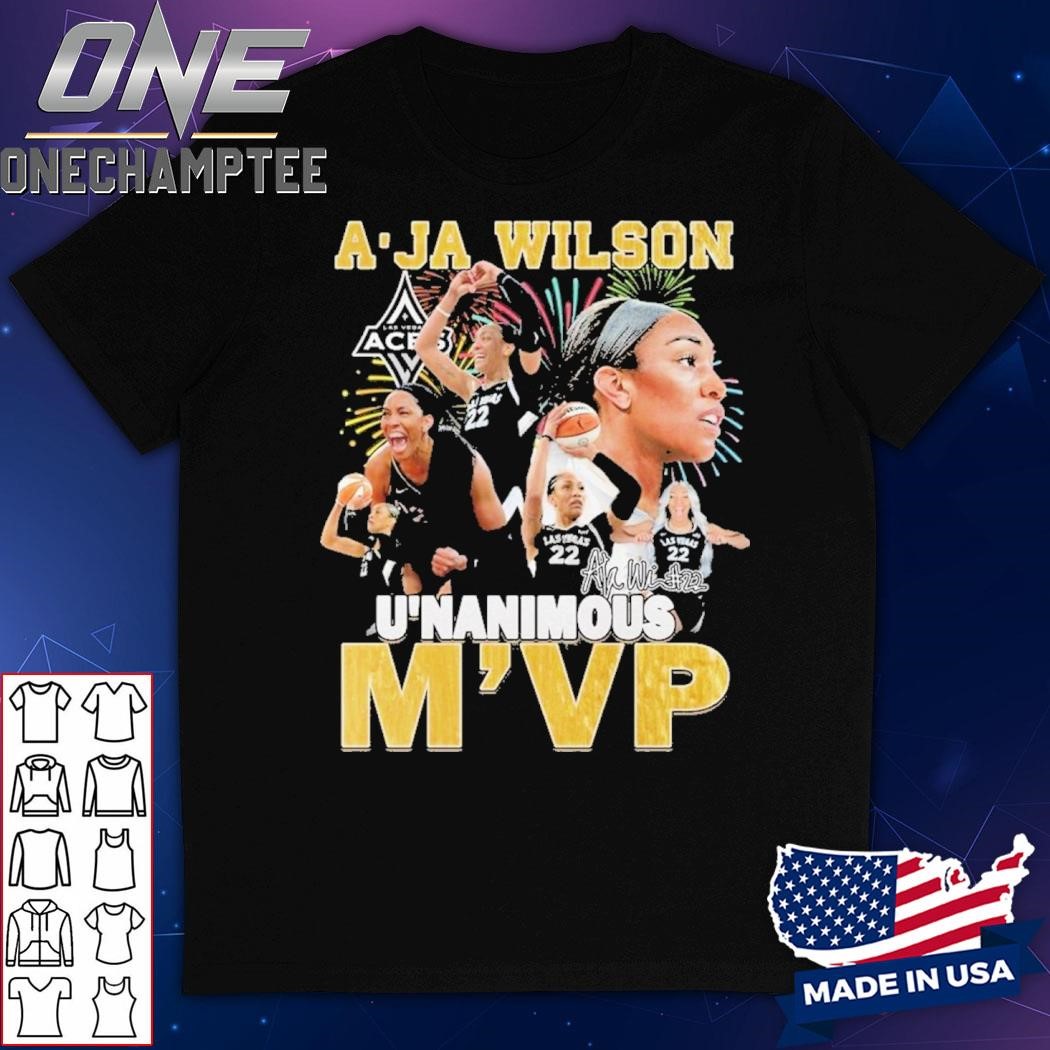 A’Ja Wilson Unanimous MVP WNBA Las Vegas Aces T-Shirt