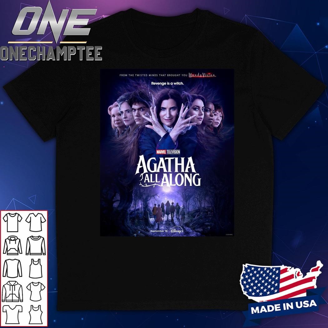 Agatha All Along Poster Releasing On Disney+ On September 18 Vintage T-Shirt