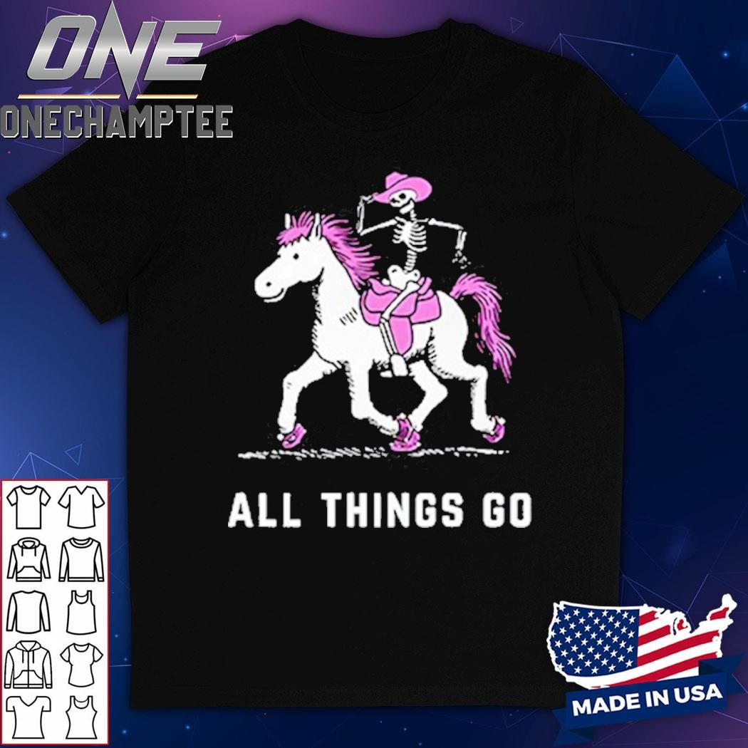 All Things Go Festival Skeleton Pony Nyc Shirt