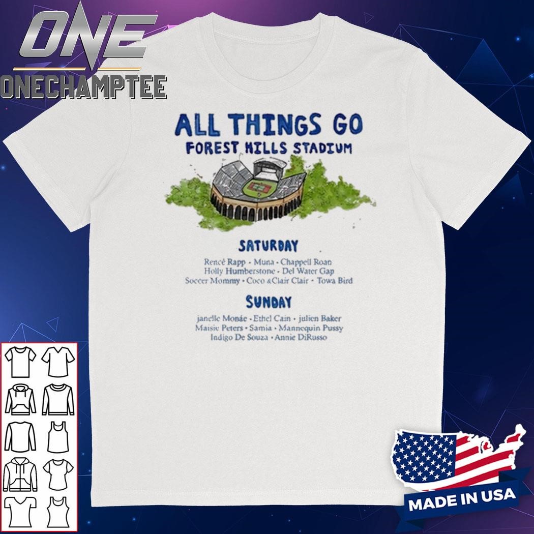 All Things Go Watercolor NYC Lineup Shirt